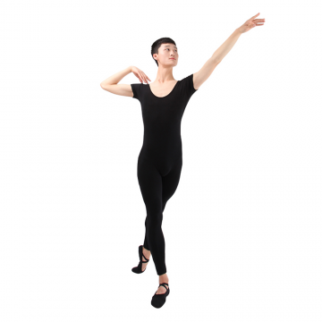 丹诗戈男士芭蕾舞形体服 ME03002男士短袖连体服